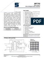 50W Class D Mono Bridged Audio Amplifier: The Future of Analog IC Technology