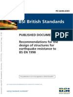 PD 6698 Recommendations For Design To BS EN1998