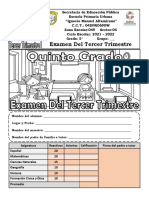 Examen Del Tercer Trimestre 5tos