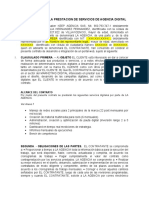 Modelo de Contrato Servicios de Agenciamiento