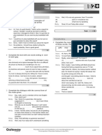 B2+ UNIT 10 Test Standard