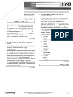 B2+ UNIT 2 Test Standard