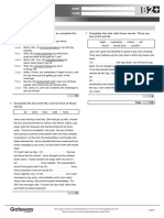 B2+ UNIT 4 Test Standard