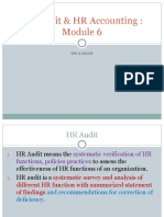 HR Audit HR Accounting - Module 6