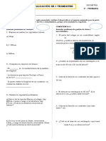 Evaluación 4to de Primaria Geometría