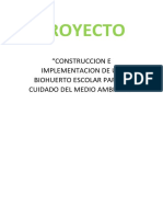 Proyecto de Biohuerto