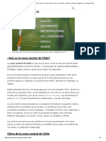 Zona Central de Chile - Qué Es, Clima, Flora y Fauna, Economía, Recursos, Pueblos Indígenas y Comidas Típicas