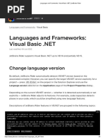 Languages and Frameworks - Visual Basic .NET - JetBrains Rider