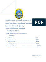 Department of Chemical Engineering Stream-Environmental Engineering Target Group 5 Year Title