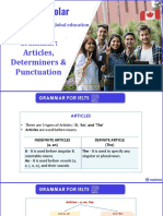 Articles, Determiners, and Punctuations