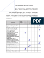 Avaliação Do Nível de Atenção Plena