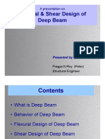 Deep Beam Flexure and Shear Design