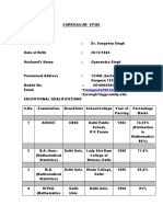 CURRICULUM VITAE-Dr. Sungeeta