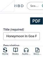 Title (Required) : Honeymoon in Goa P