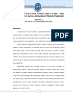 Assessment of Instructional Materials Used in Grade 1: Basis For A Proposed E-Learning Instructional Materials Preparation