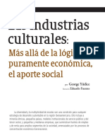 Las Industrias Culturales Mas Alla de La