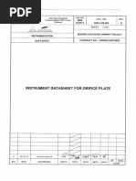 SNO-I-DS-004 - B Datasheet For Orifice Plate