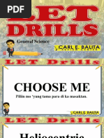 Let Drills Gen Ed General Science