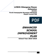 Enhanced School Improvement Plan: LCNHS-Silangang Mayao Extension