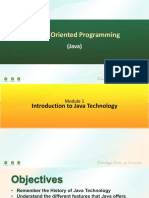 Module 1 Introduction To Java Technology