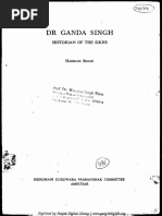 DR Ganda Singh - Historian of The Sikhs