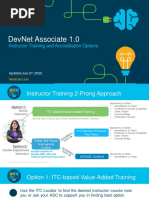 DEVASC v1 Instructor Training Options