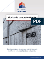 Descargable Blocks de Concreto IBIMEX Industrial Bloquera