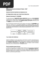 Carta de Respuesta A Carta Inductiva