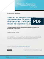 Educaciónhospitalariauna Aproximaciónalpensamiento Filosoficodelahospitalidad Desdelaexperienciadocente