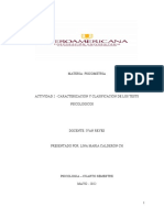 Actividad 2 - Caracterización y Clasificacion de Los Tests Psicologico