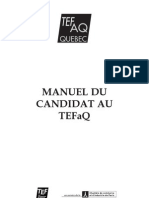 Manuel Du Candidat TEFAQ