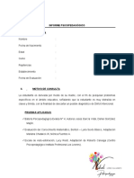 Informe Psicopedagógico