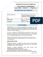 Ficha Tecnica (FT) Greensinfec PDF