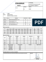 Inspection Certificate: Remark Heat NO C Si MN P S CR Ni Mo V Cu C.E. ACC ACC ACC ACC