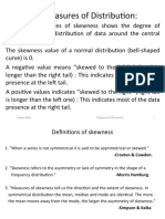 Measures of Distribution:: 1 Kawsar Jahan 1 Department of Economics