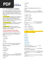 5° A.B Oraciones Incompletas