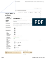 Unit 5 - Week 3 Lectures: Assignment 3