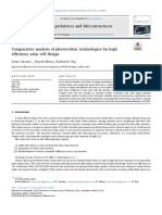 Comparative Analysis of Photovoltaic Technologies For High