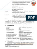 INFORME de MODIFICACION DE ANALITICO - 01