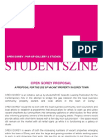 Studentszine: Open Gorey Pop Up Gallery & Studios