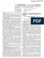 Nuevo Plan de Vigilancia, Prevencion y Control, RM 275-2022