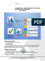 12 Requisitos Emision Del Certificado de Exportacion de Inocuidad Alimentaria