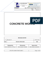 Concrete Works: Concrete Method Statement No. Cfc/Dtc/Ca007/St/Mst/200017