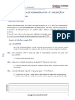 10 - Lei de Improbidade Administrativa - Atualização X