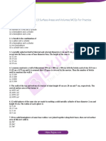 Class 10 Maths Chapter 13 Surface Areas and Volumes MCQs For Practice