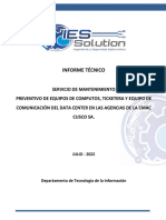 Informe Final Caja Cusco - Ag. Huachipa