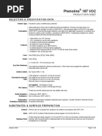 Phenoline 187 VOC: Selection & Specification Data