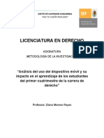 Análisis Del Uso Del Dispositivo Móvil y Su 4248223