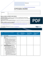 Essential Principles Checklist Medical Devices