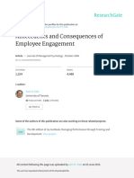 Antecedents and Consequences of Employee Engagemen